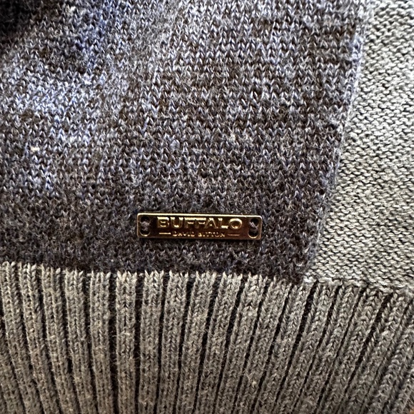 Buffalo David Bitton Men’s Sweater XL – Blue Knit Pullover - Picture 4 of 5